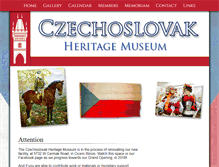 Tablet Screenshot of czechoslovakmuseum.com